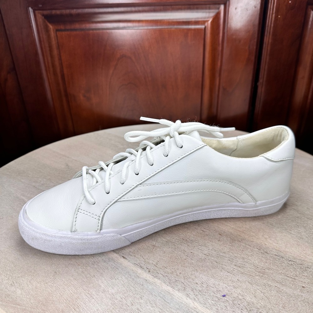 Madewell Sidewalk Low Top Sneakers White Leather Mens 8.5 Womens 9.5 - Picture 7 of 12